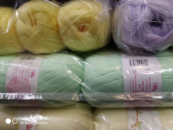 JAMES C BRETT SUPERSOFT BABY 4PLY KNITTING WOOL YARN 5X100G 9 VARIOUS COLOURS NEW