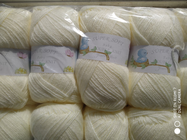 JAMES BRETT BABY SUPERSOFT DOUBLE KNITTING WOOL YARN 5X100G VARIOUS COLOURS CHOOSE.