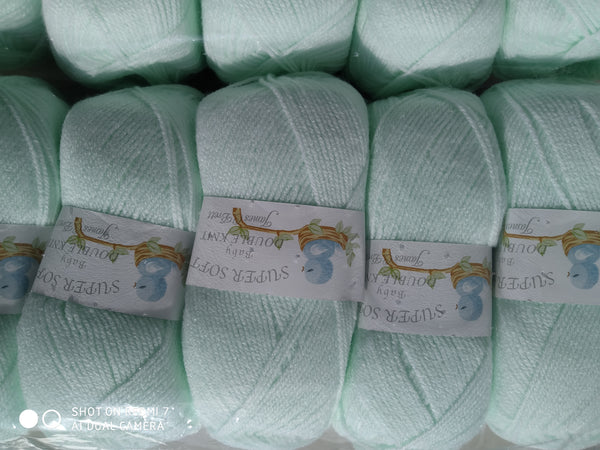 JAMES BRETT BABY SUPERSOFT DOUBLE KNITTING WOOL YARN 5X100G VARIOUS COLOURS CHOOSE.