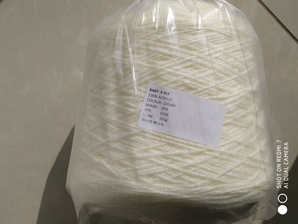 JAMES BRETT BABY 4PLY MACHINE HAND KNITTING WOOL YARN 1X500G CONE 8 SHADES NEW