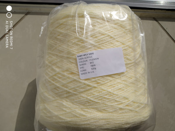 JAMES BRETT BABY 4PLY MACHINE HAND KNITTING WOOL YARN 1X500G CONE 8 SHADES NEW