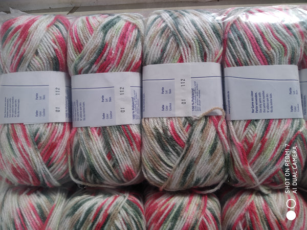 FILO BLU NUVOLA PRINT DOUBLE KNITTING WOOL YARN 5X100G BALLS COLOURS GRUNDL NEW