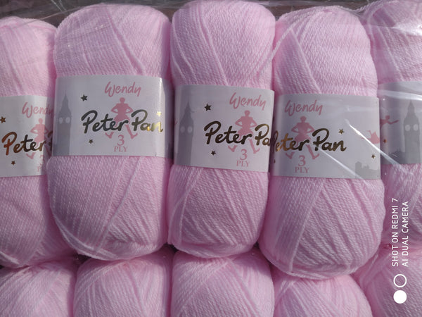 WENDY PETER PAN 3PLY KNITTING WOOL YARN 5X50G BALLS