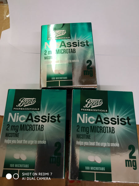 BOOTS NICORETTE MICROTAB 2MG NICOTINE 100 SUBLINGUAL TABLETS EXPIRY NOVEMBER 2024 NEW