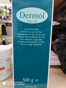 DERMOL SKIN CREAM ANTIMICROBIAL MOISTURISER EMOLLIENT ECZEMA SOAP NEW