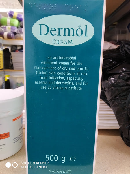 DERMOL SKIN CREAM ANTIMICROBIAL MOISTURISER EMOLLIENT ECZEMA SOAP NEW