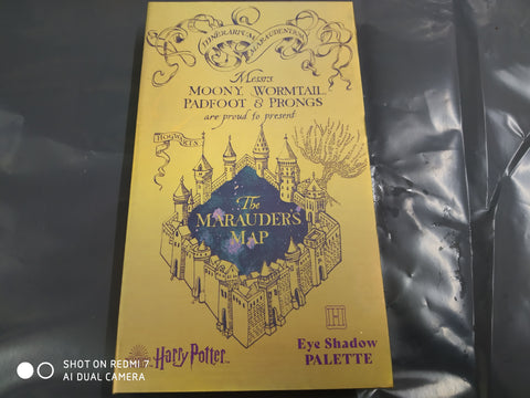 HARRY POTTER EYE SHADOW PALETTE 'THE MARAUDERS MAP ' 8 COLOURS NEW XMAS FILLER