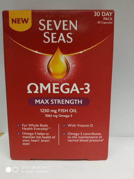 Seven Seas Joint Care Max Supplex Complete Glucosamine Omega-3 Capsules & kwai