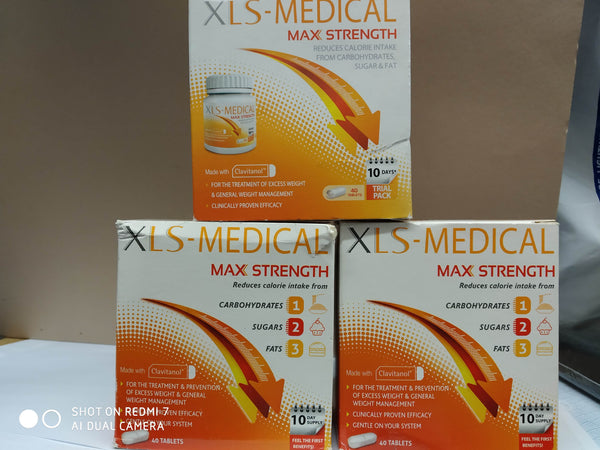 XLS MEDICAL MAX STRENGTH DIET TABLETS SEALED EXPIRY 2024 VARIOUS SIZES NEW