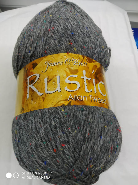 JAMES BRETT RUSTIC ARAN KNITTING WOOL YARN 1X400G Ball VARIOUS COLOURS NEW