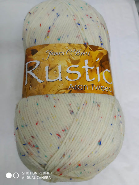 JAMES BRETT RUSTIC ARAN KNITTING WOOL YARN 1X400G Ball VARIOUS COLOURS NEW