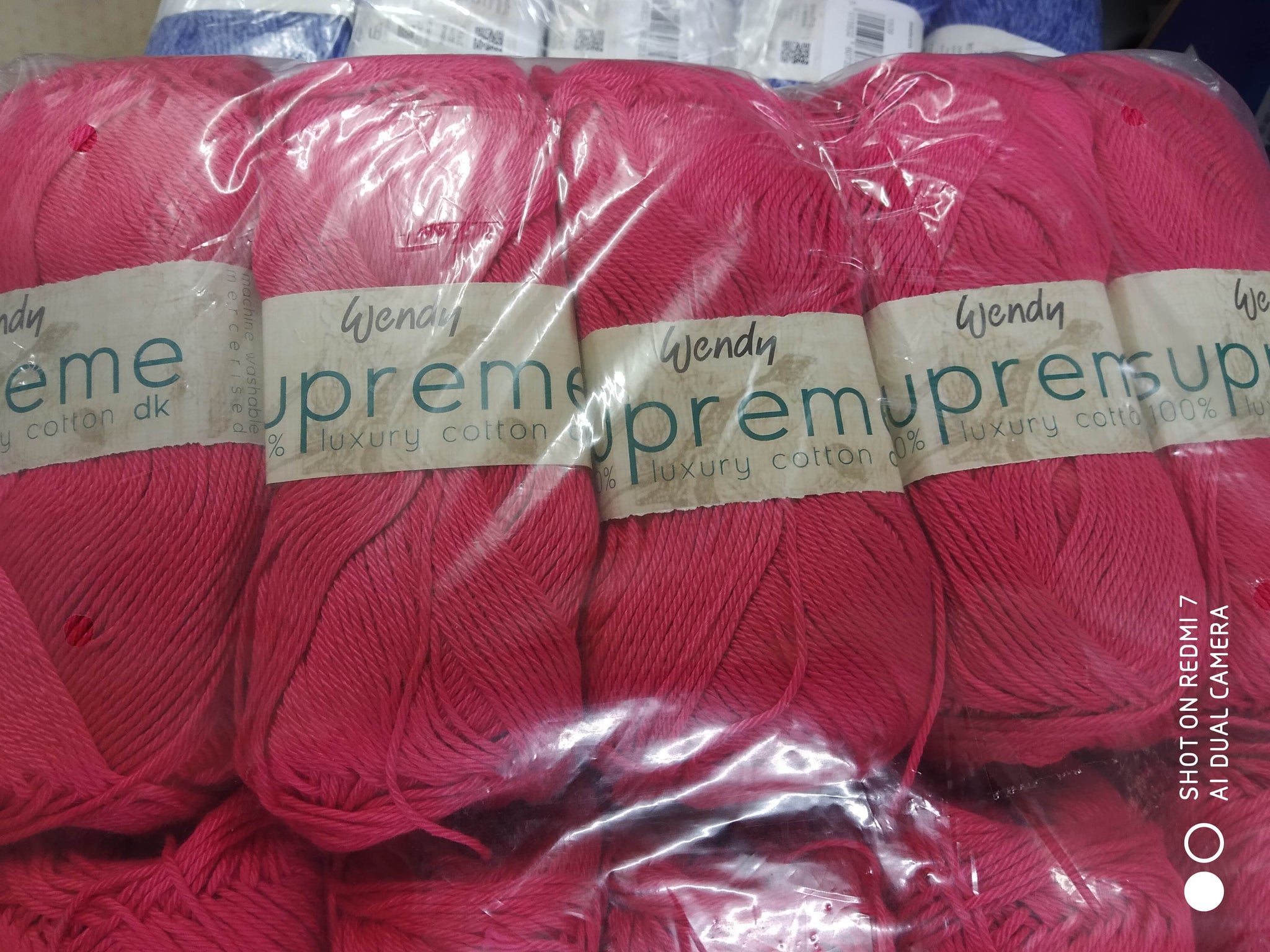 WENDY SUPREME LUXURY COTTON DOUBLE KNITTING 100% COTTON 5X100 GRAM BALLS NEW