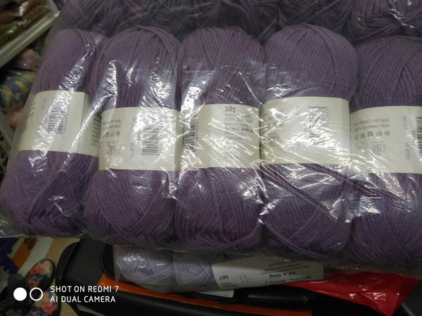 JAMES C BRETT LEGACY PURE NEW WOOL 5X50G BALLS DOUBLE KNITTING 100% Superwash Wool. Heather q4