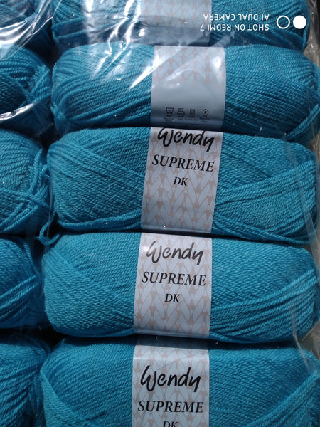 WENDY SUPREME  DOUBLE KNITTING BABY WOOL YARN 5X100G BALLS VARIOUS COLOURS