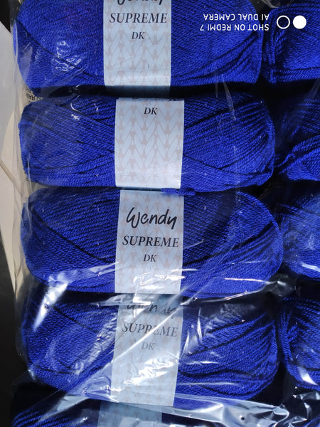 WENDY SUPREME  DOUBLE KNITTING BABY WOOL YARN 5X100G BALLS VARIOUS COLOURS