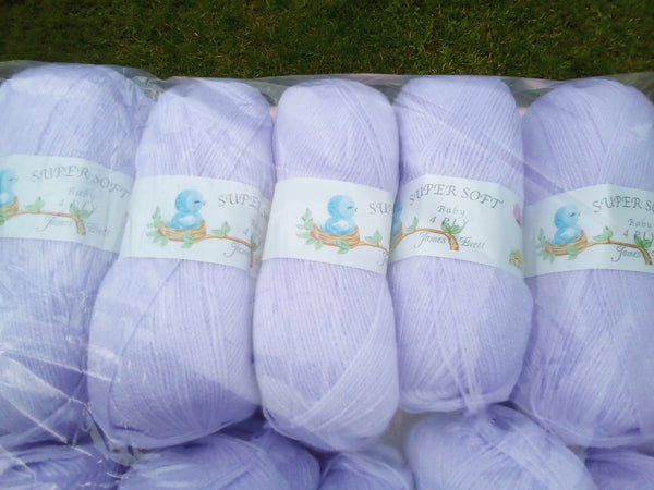 JAMES C BRETT SUPERSOFT BABY 4PLY KNITTING WOOL YARN 5X100G 9 VARIOUS COLOURS NEW