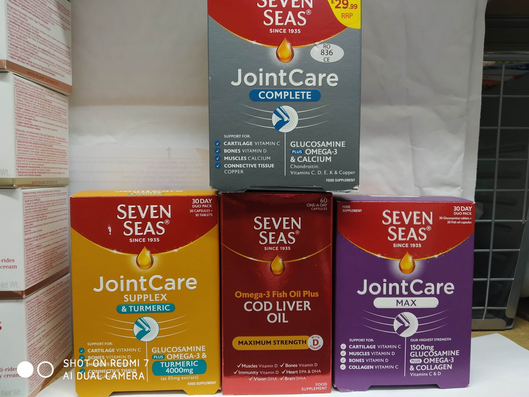 Seven Seas Joint Care Max Supplex Complete Glucosamine Omega-3 Capsules & kwai