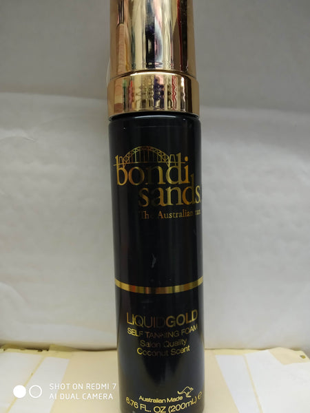 BONDI SANDS LIQUID GOLD SELF TANNING FOAM 200ML NEW