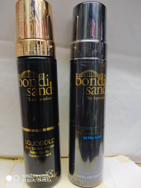 BONDI SANDS LIQUID GOLD SELF TANNING FOAM 200ML NEW