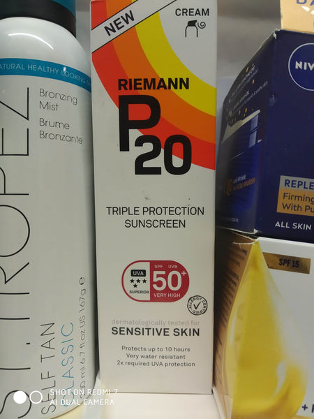 RIEMANN P20 SUN PROTECTION CREAM SPF30 SPRAY 200ml NEW UNUSED