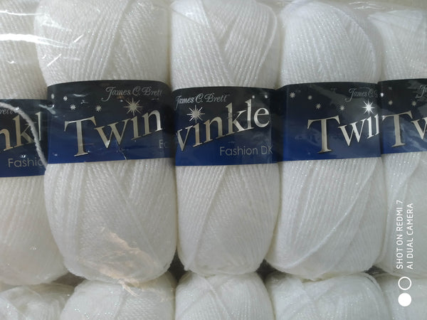 JAMES C BRETT TWINKLE FASHION DOUBLE KNITTING WOOL YARN 5x100g Choose Colour