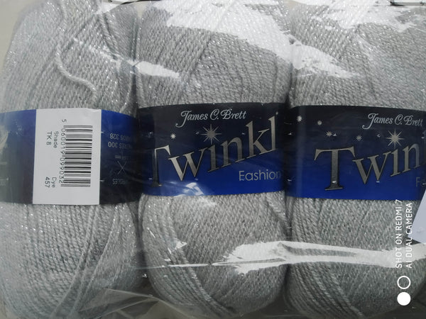 JAMES C BRETT TWINKLE FASHION DOUBLE KNITTING WOOL YARN 5x100g Choose Colour