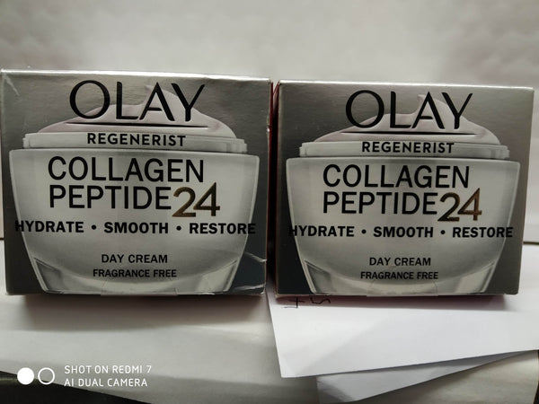 2x50ml OLAY REGENERIST ADVANCED ANTI-AGEING 3 POINT AGE-DEFYING CREAMS NEW