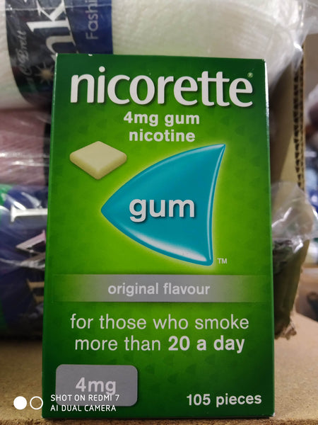 NICORETTE CHEWING GUM ORIGINAL FLAVOUR 210 PIECES 4MG EXPIRY 2025