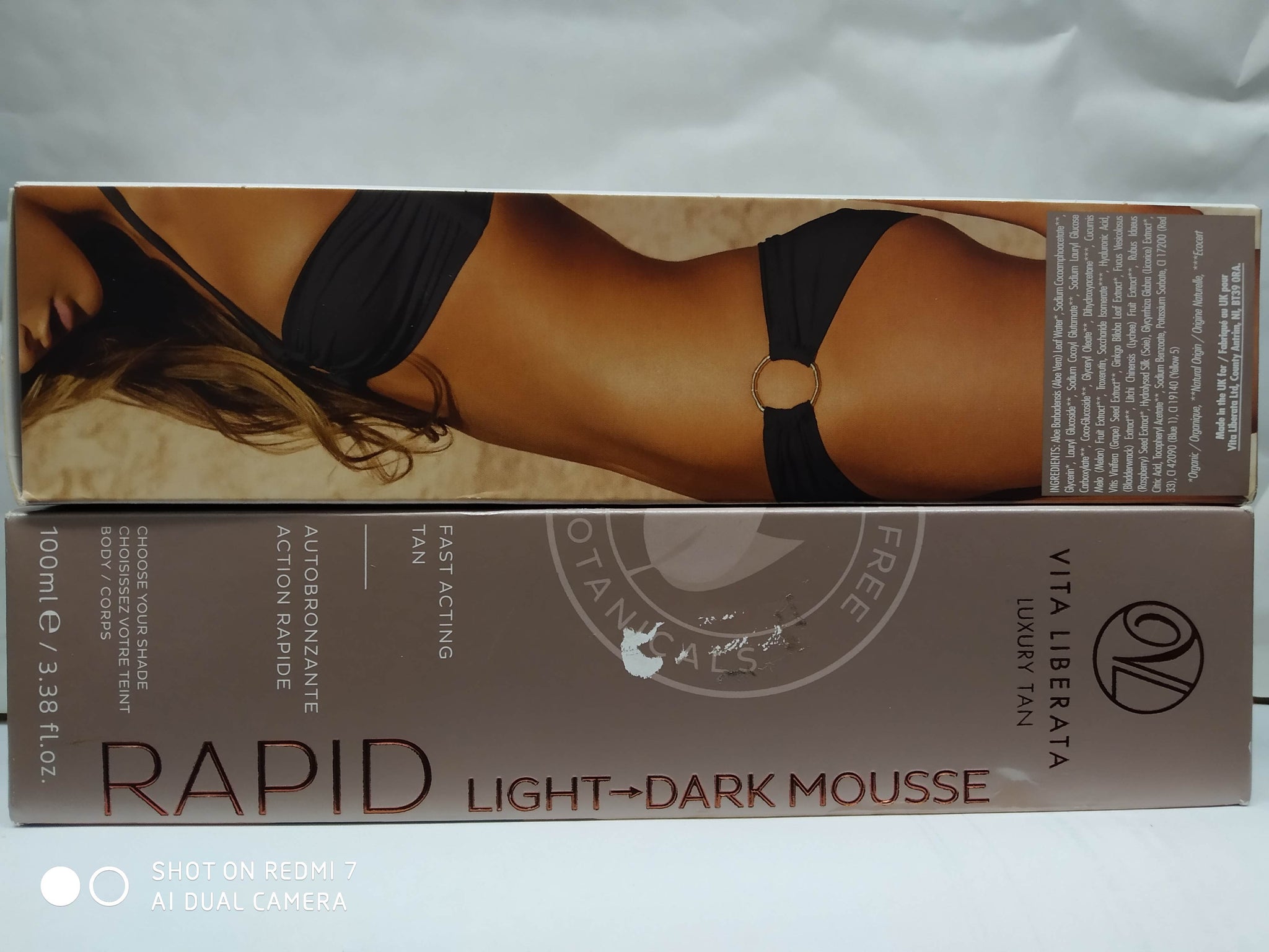 VITA LIBERATA LUXURY TAN RAPID LIGHT-DARK MOUSSE 2X100ML