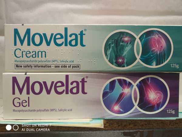 MOVELAT RELIEF CREAM 125g RELIEF FROM PAIN & STIFFNESS NEW UNUSED EXPIRY APRIL 2025