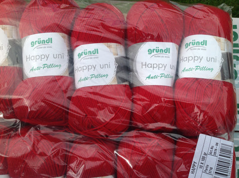 GRUNDL HAPPY COLOR ANTI-PIL PRINT DOUBLE KNITTING WOOL YARN 5X100G BALLS COLOURS