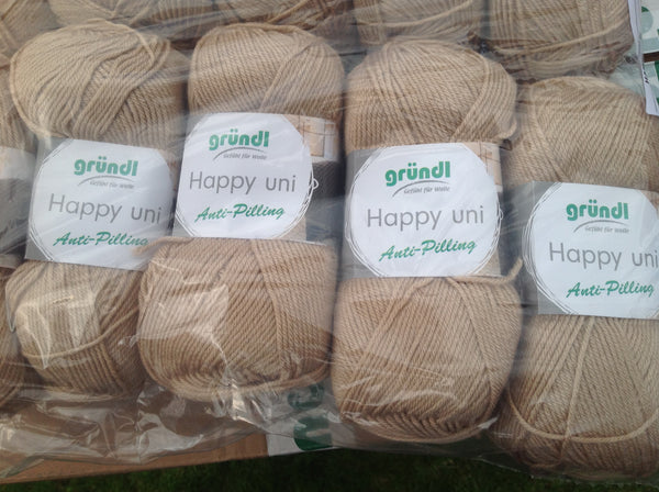 GRUNDL HAPPY COLOR ANTI-PIL PRINT DOUBLE KNITTING WOOL YARN 5X100G BALLS COLOURS