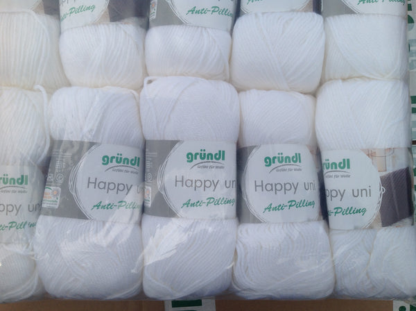 GRUNDL HAPPY COLOR ANTI-PIL PRINT DOUBLE KNITTING WOOL YARN 5X100G BALLS COLOURS