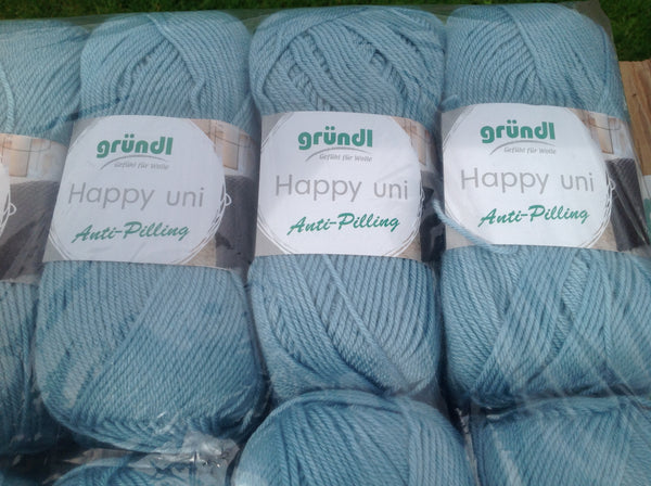 GRUNDL HAPPY COLOR ANTI-PIL PRINT DOUBLE KNITTING WOOL YARN 5X100G BALLS COLOURS