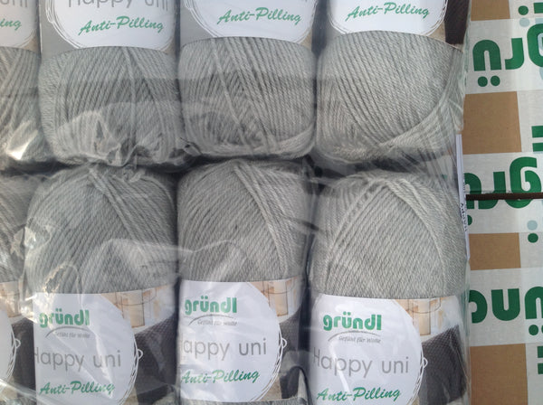 GRUNDL HAPPY COLOR ANTI-PIL PRINT DOUBLE KNITTING WOOL YARN 5X100G BALLS COLOURS