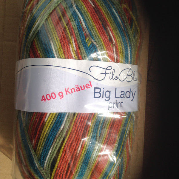 FILO BLU BIG LADY DOUBLE KNITTING WOOL YARN 400G BALLS RANDOM 6 COLOURS GRUNDL