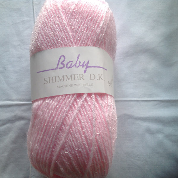 JAMES C BRETT BABY SHIMMER DOUBLE KNITTING WOOL YARN VARIOUS COLOURS 5X100g NEW