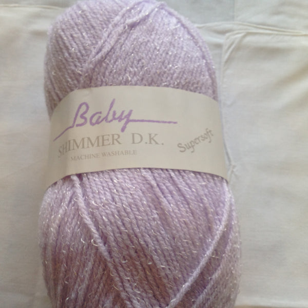 JAMES C BRETT BABY SHIMMER DOUBLE KNITTING WOOL YARN VARIOUS COLOURS 5X100g NEW