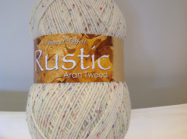 JAMES BRETT RUSTIC ARAN KNITTING WOOL YARN 1X400G Ball VARIOUS COLOURS NEW