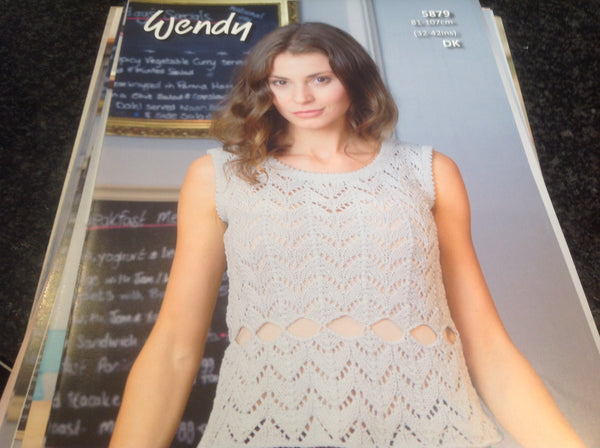 WENDY RAMSDALE WOOL DOUBLE KNITTING PATTERN 5788 LADIES LONG AND SHORT SLEEVE CARDIGAN NEW