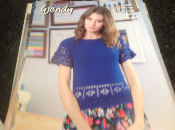 WENDY RAMSDALE WOOL DOUBLE KNITTING PATTERN 5788 LADIES LONG AND SHORT SLEEVE CARDIGAN NEW