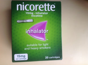 NICORETTE INHALTOR 15mg Nicotine CARTRIDGES 20 PER BOX EXPIRY APRIL 2026