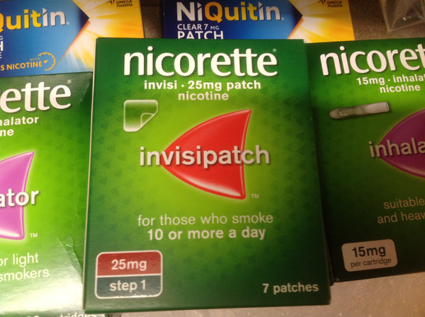 ONE BOX NICORETTE INVISIPATCH STEP1 CONTAINS 14 PATCHES 25mg EXPIRY SEPTEMBER 2022.