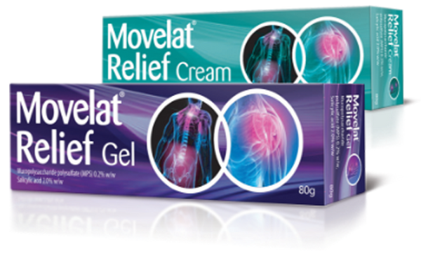 MOVELAT RELIEF CREAM 125g RELIEF FROM PAIN & STIFFNESS NEW UNUSED EXPIRY APRIL 2025