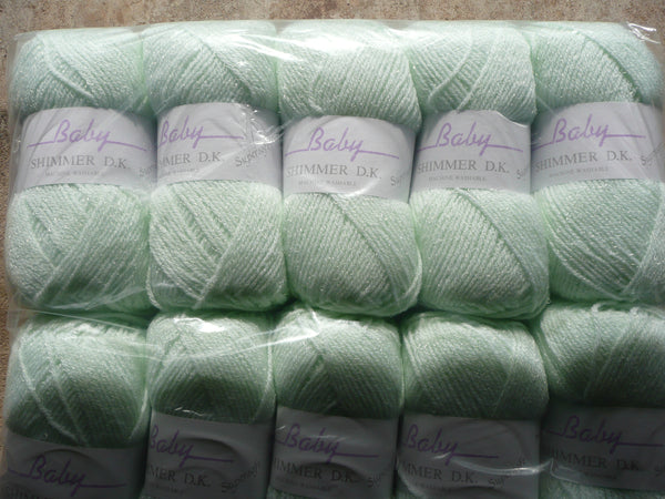 JAMES C BRETT BABY SHIMMER DOUBLE KNITTING WOOL YARN VARIOUS COLOURS 5X100g NEW