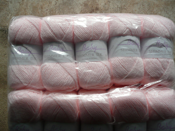 JAMES C BRETT BABY SHIMMER DOUBLE KNITTING WOOL YARN VARIOUS COLOURS 5X100g NEW